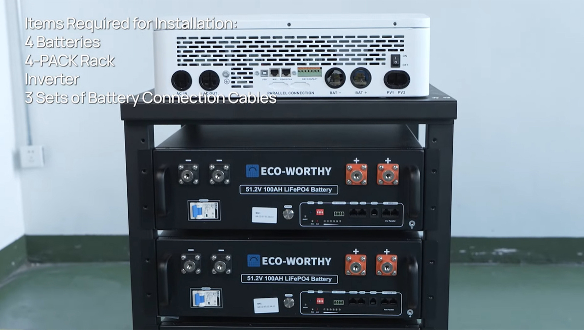 Eco-Worthy Server Rack Battery & Inverter Installation Guide